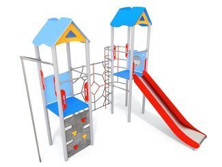 Set cu două turnuri cu structură de frânghii pentru loc de joacă - BGL-1135 imagine principala
