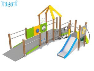 Set integrativ cu groapă de nisip pentru loc de joacă - BGL-8047