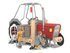 Tractor mare din lemn de salcâm pentru loc de joacă - BGL-8470 miniatura 1